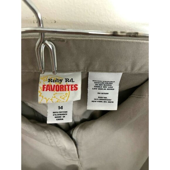 #3715 Ruby Rd Favorites Womens Pants Slacks office work size 14 - Picture 6 of 7